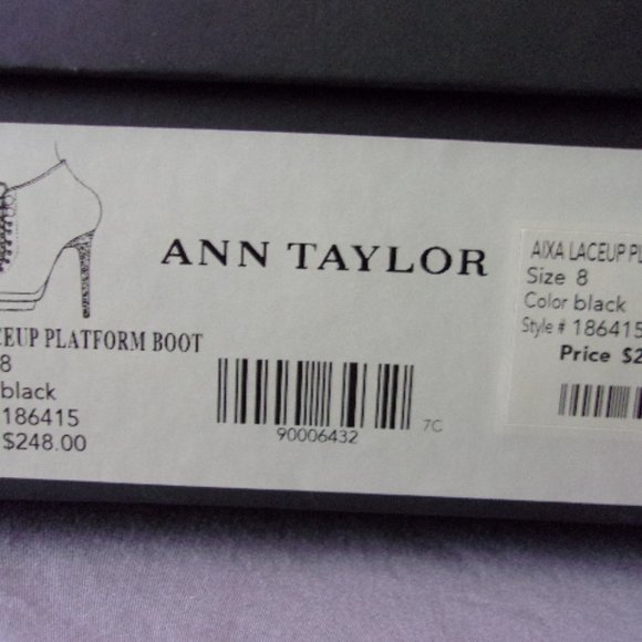 Ann Taylor Lace Up Platform Boot - Picture 8 of 12